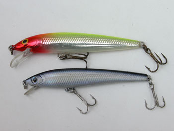 Воблер Husky Jerk Rapala - вверху и воблер фирмы DaMiKi Minnow - внизу